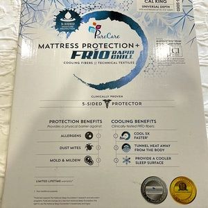 PureCare 5 -Side FRIO Mattress Protector - California King
